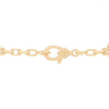 Van Cleef & Arpels 18K Yellow Gold Carnelian 10 Motifs Vintage Alhambra Necklace 6 of 6