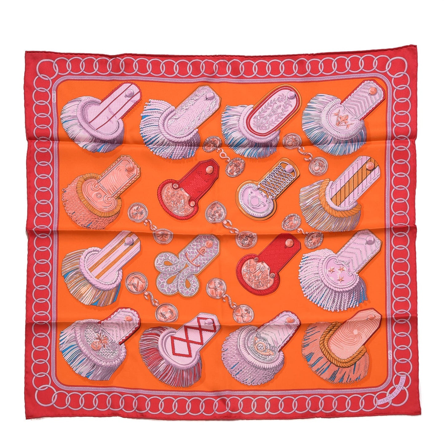 Silk Epaulettes Scarf 70