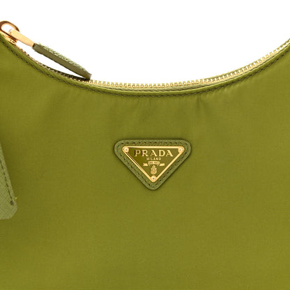 Prada Re-Nylon Saffiano Mini Re-Edition 2005 Bag Ivy Green 8 of 12