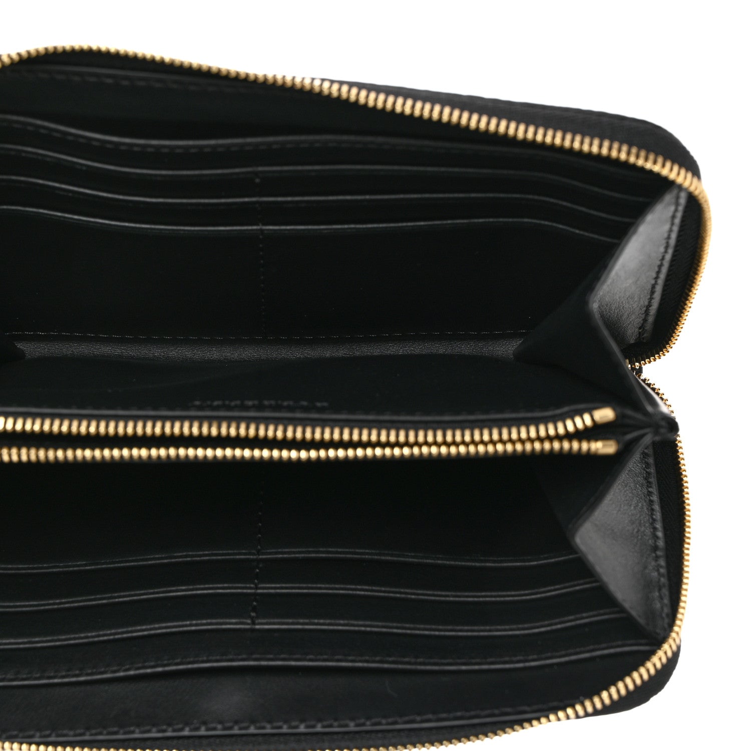 Burberry Haymarket Check Large Ziggy Zip Around Wallet Black 5 of 9