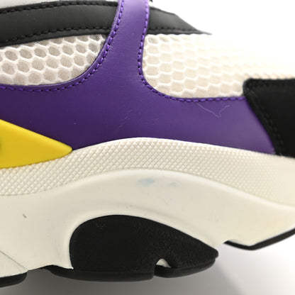 Christian Dior Technical Mesh Calfskin Mens B22 Sneakers 45 Violet White 14 of 16