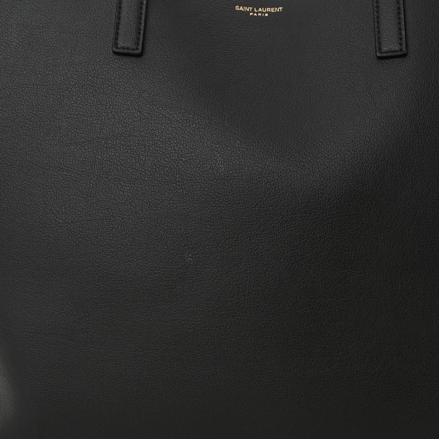 Calfskin East West Shopping Tote Black