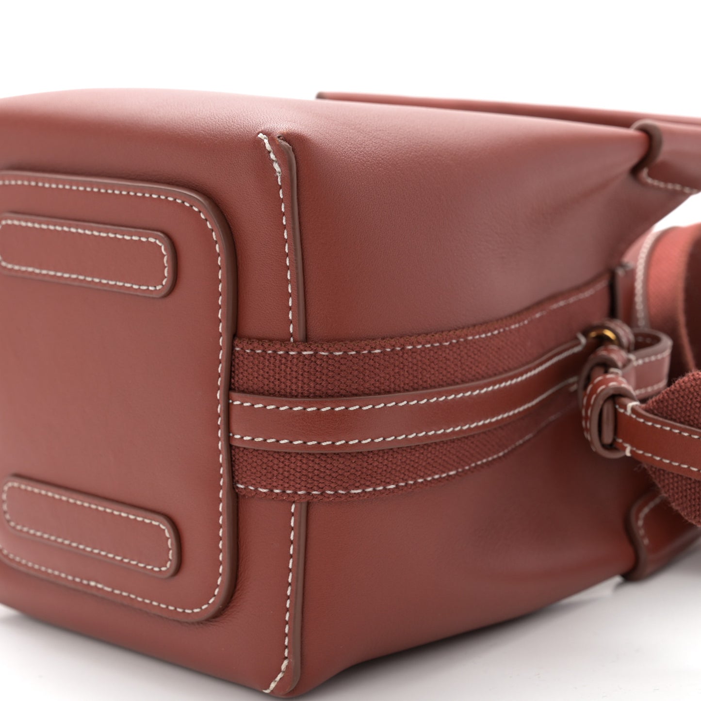 Smooth Calfskin Micro Bale Bag Deep Kummel