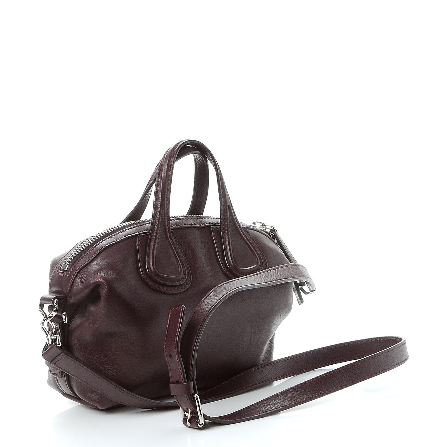 Waxed Calfskin Micro Nightingale Oxblood