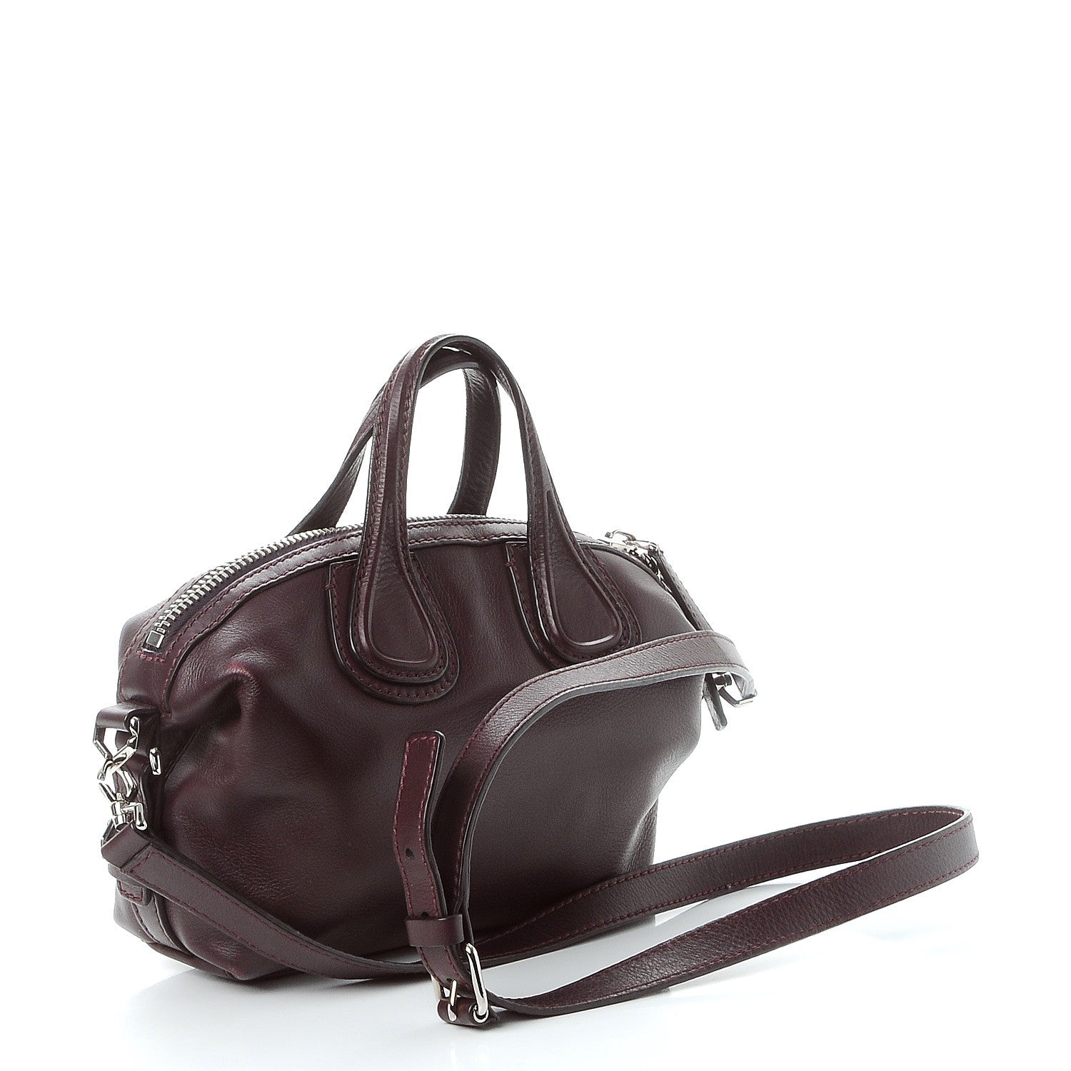 Givenchy Waxed Calfskin Micro Nightingale Oxblood 3 of 9