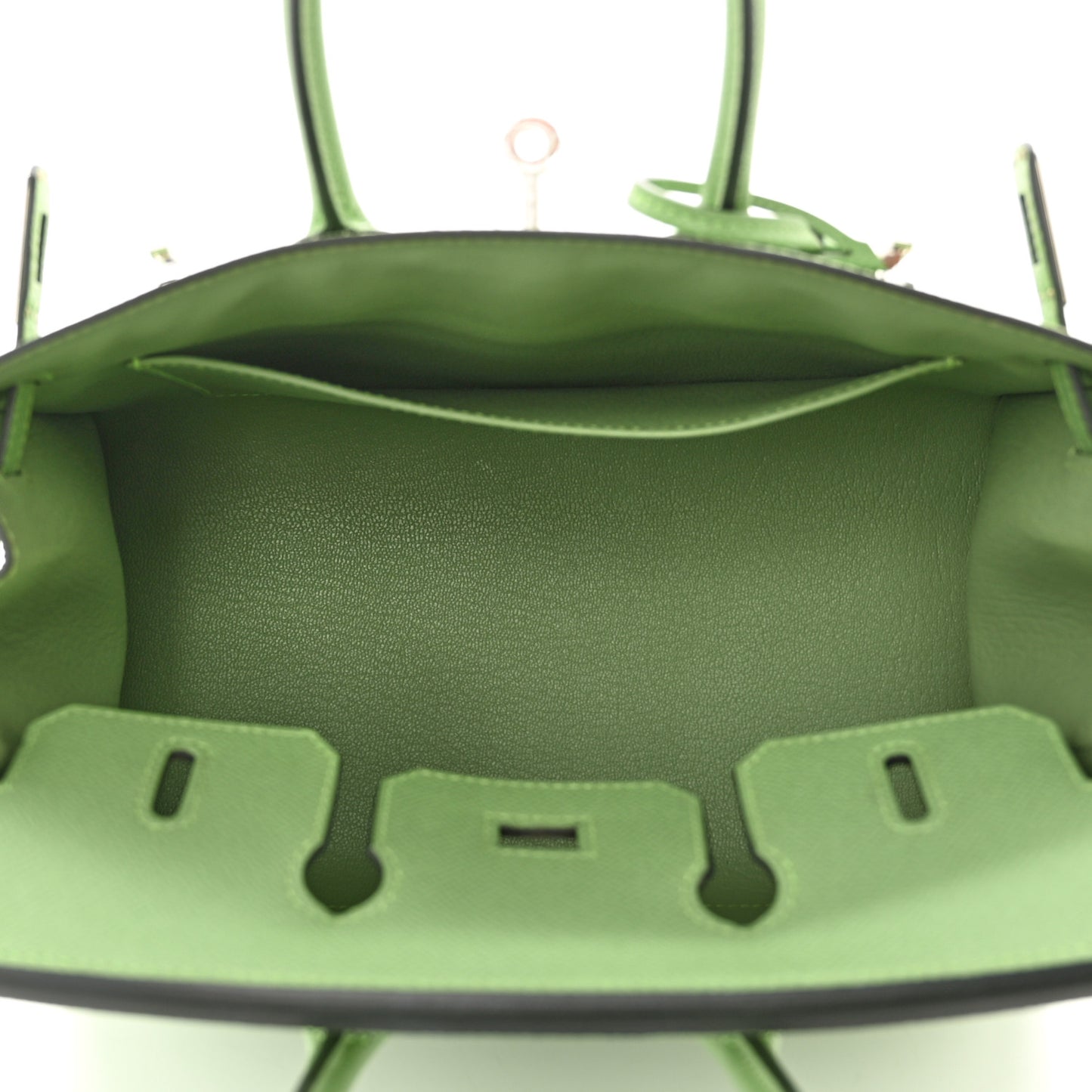 Epsom Birkin Sellier 25 Vert Criquet