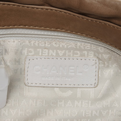 Chanel Lambskin Chain Stitch Clutch Dark Beige 7 of 9