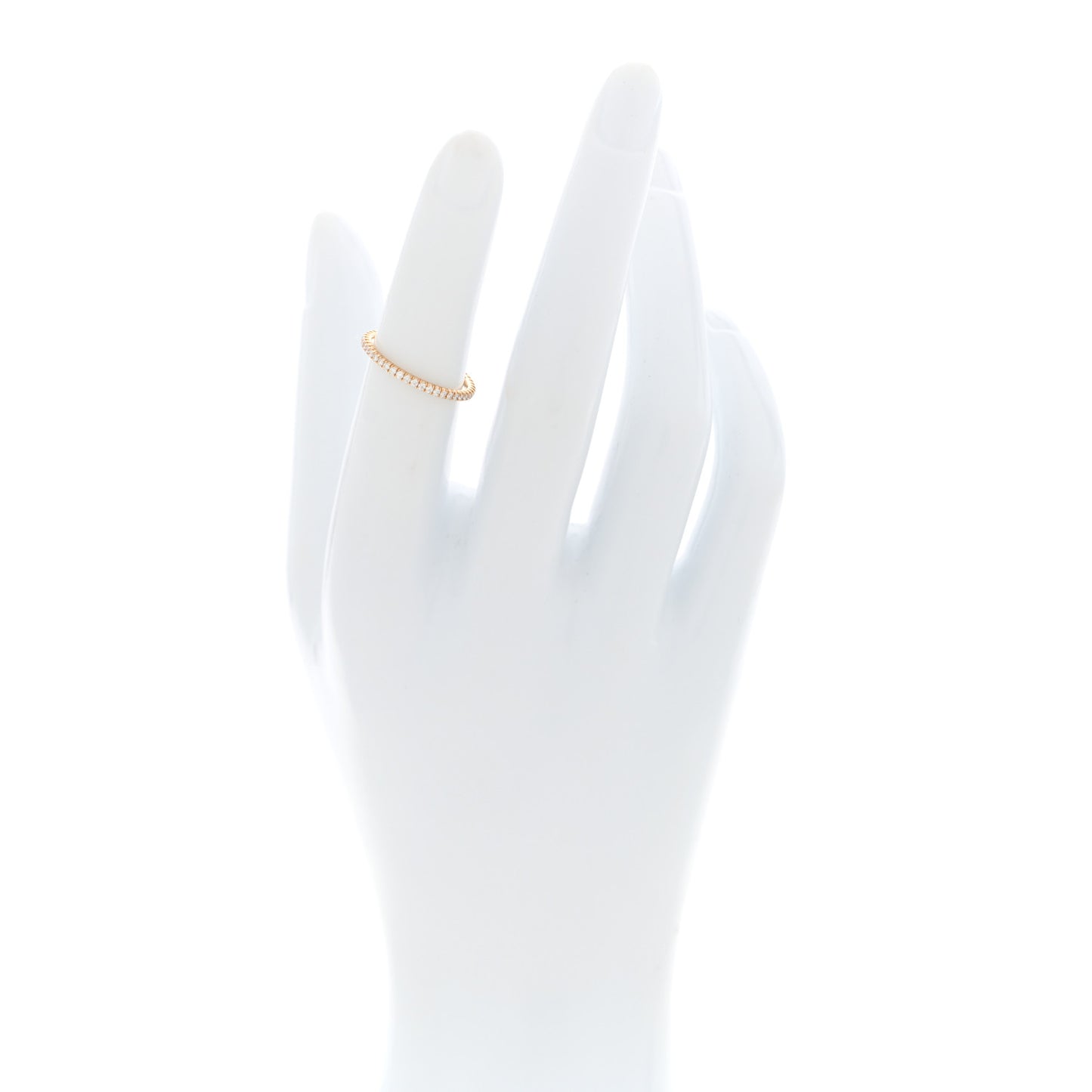 18K Yellow Gold Diamond 1.5mm Etincelle de Cartier Wedding Band Ring 49 5