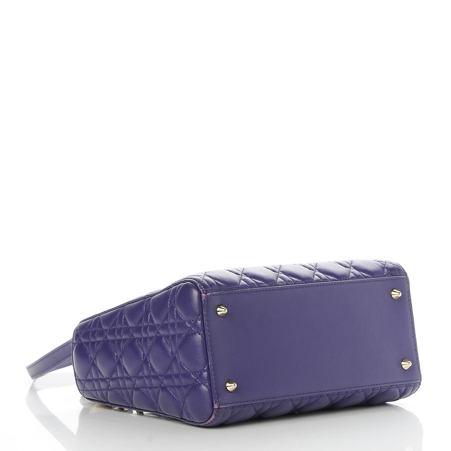 Christian Dior Lambskin Cannage Medium Lady Dior Purple 5 of 12