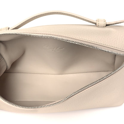 Loro Piana Grained Calfskin L19 Extra Pocket Pouch Whisper White 5 of 9