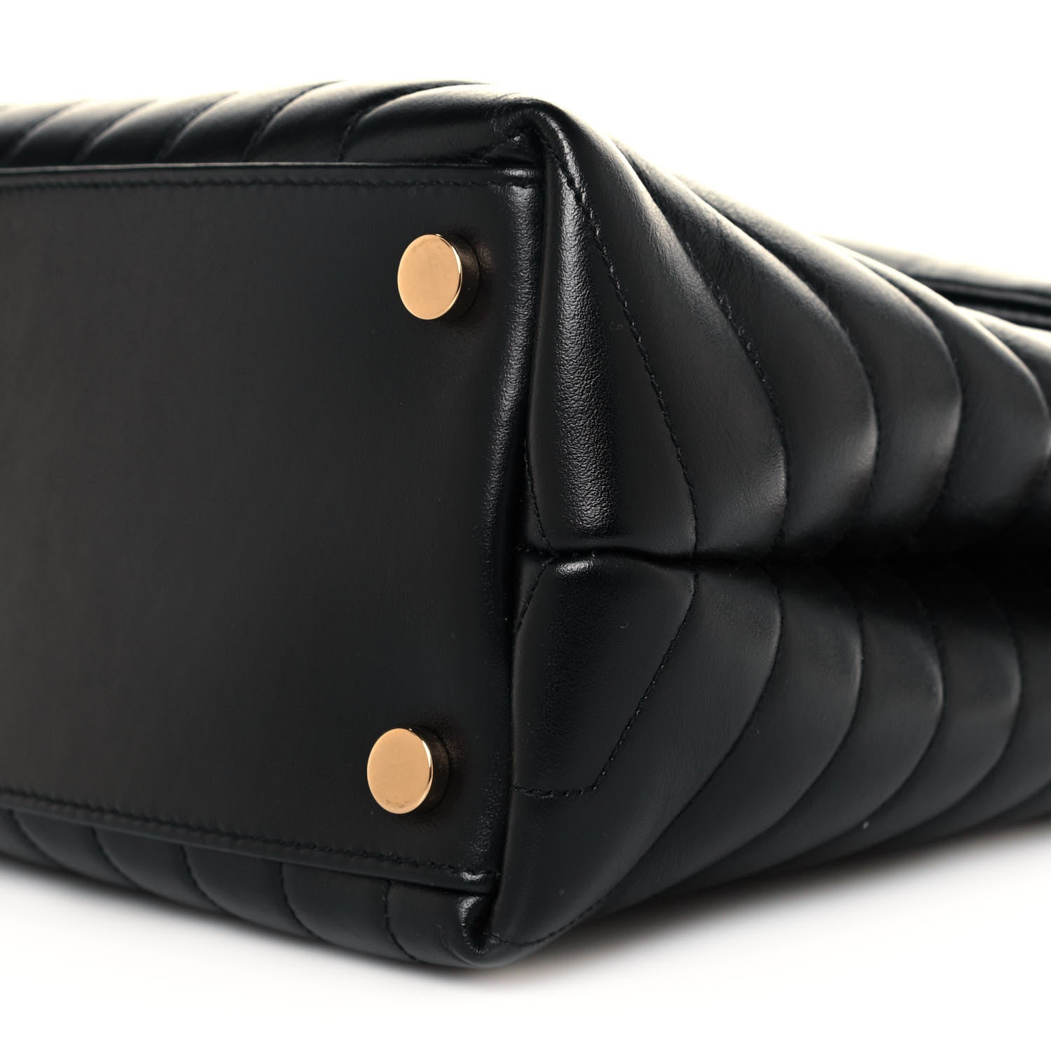 Saint Laurent Calfskin Y Quilted Monogram Large Loulou Chain Satchel Black 9 of 13