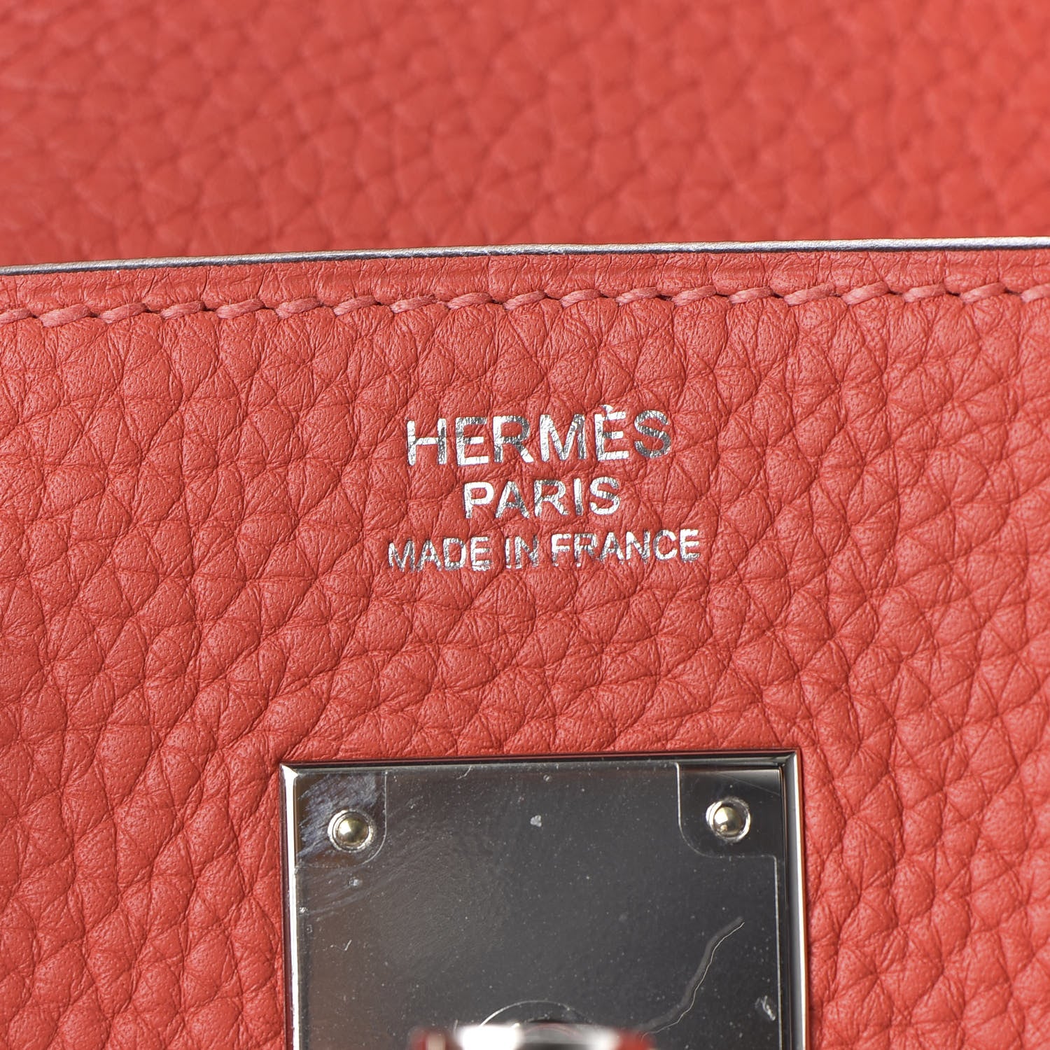 Hermes Taurillon Clemence Birkin 30 Rouge Pivoine 22 of 33