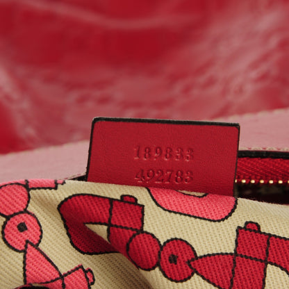 Gucci Guccissima Large D Gold Hobo Red 7 of 7