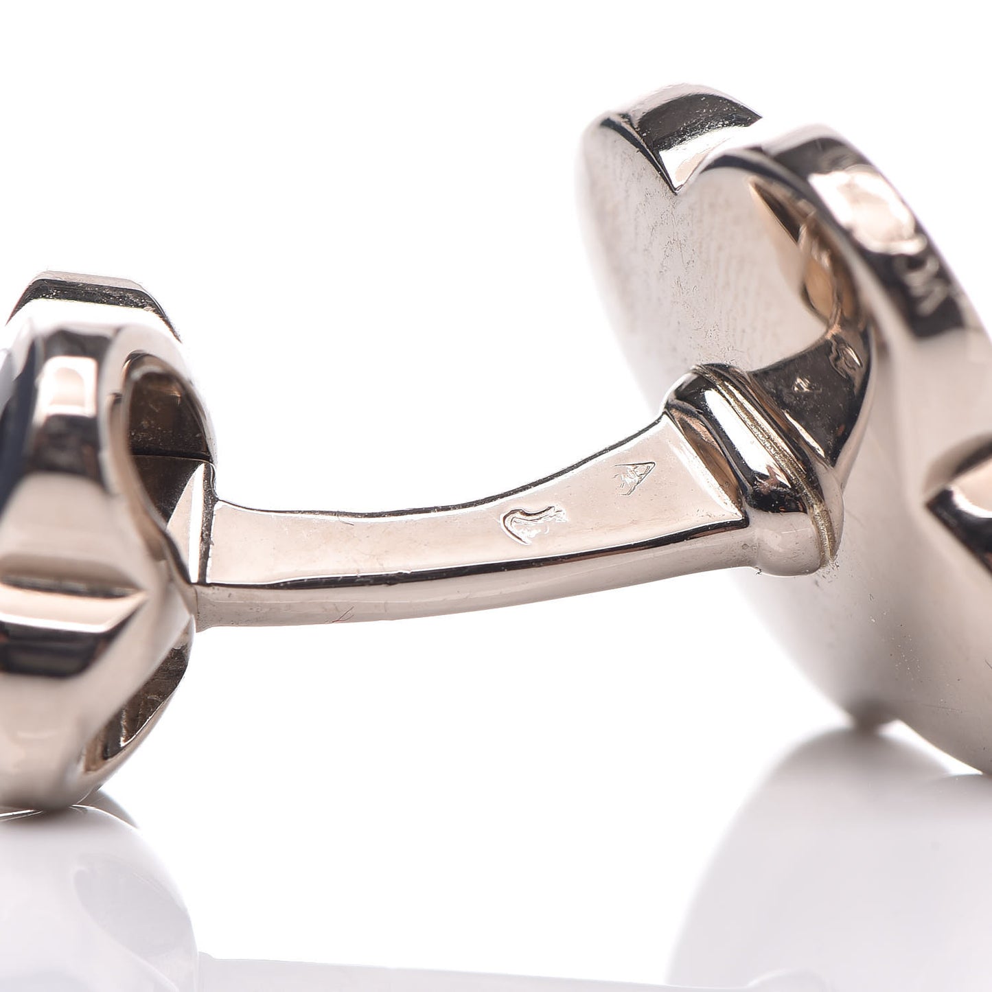 18K White Gold Mother of Pearl Pure Alhambra Cufflinks