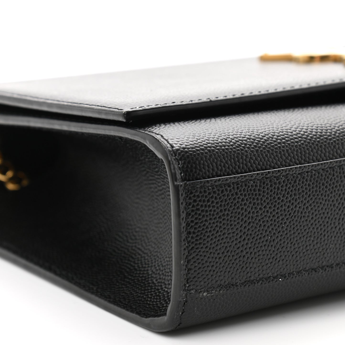 Grain De Poudre Medium Classic Monogram Kate Satchel Black