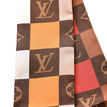 Louis Vuitton Silk Monogram Check Bandeau Beige 2 of 3