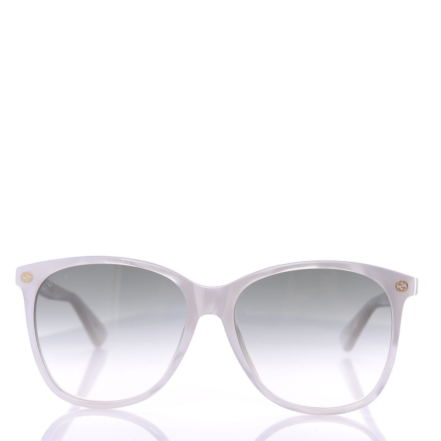 Gucci Acetate Round GG Sunglasses GG0024S Pearl 2 of 7
