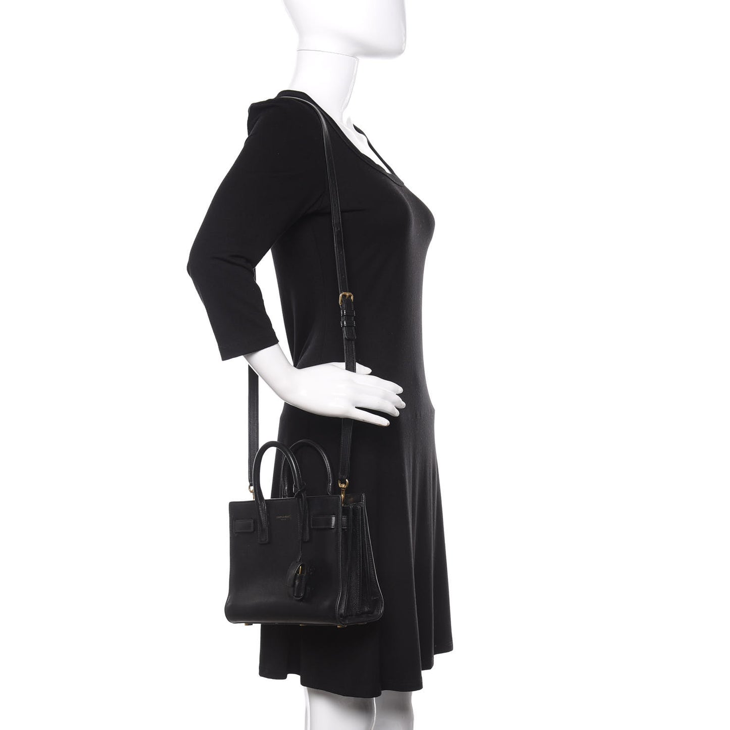 Calfskin Nano Sac de Jour Black