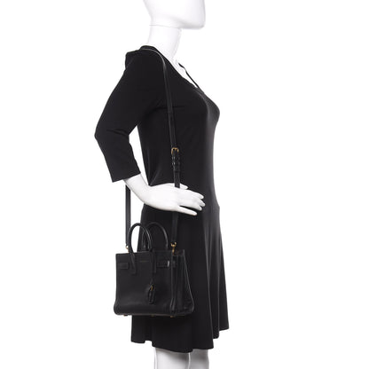 Saint Laurent Calfskin Nano Sac de Jour Black 2 of 19