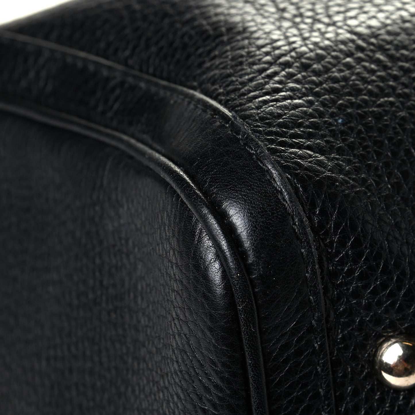 Calfskin Vintage Web Medium Boston Black