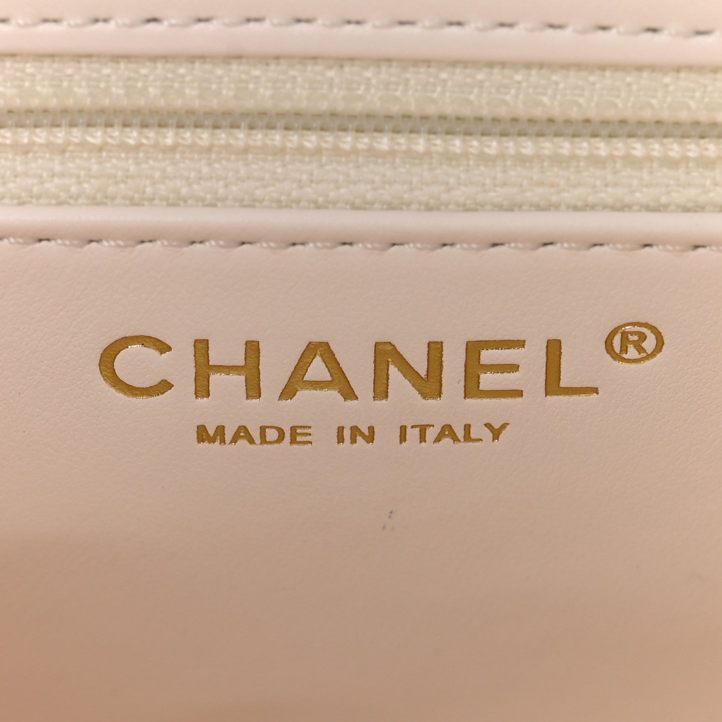 Shiny Aged Calfskin Quilted Nano Kelly Shopper White