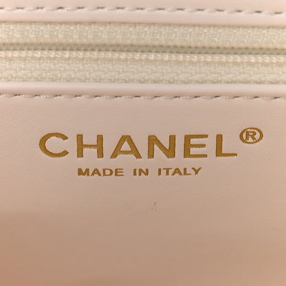 Chanel Shiny Aged Calfskin Quilted Nano Kelly Shopper White 6 of 13