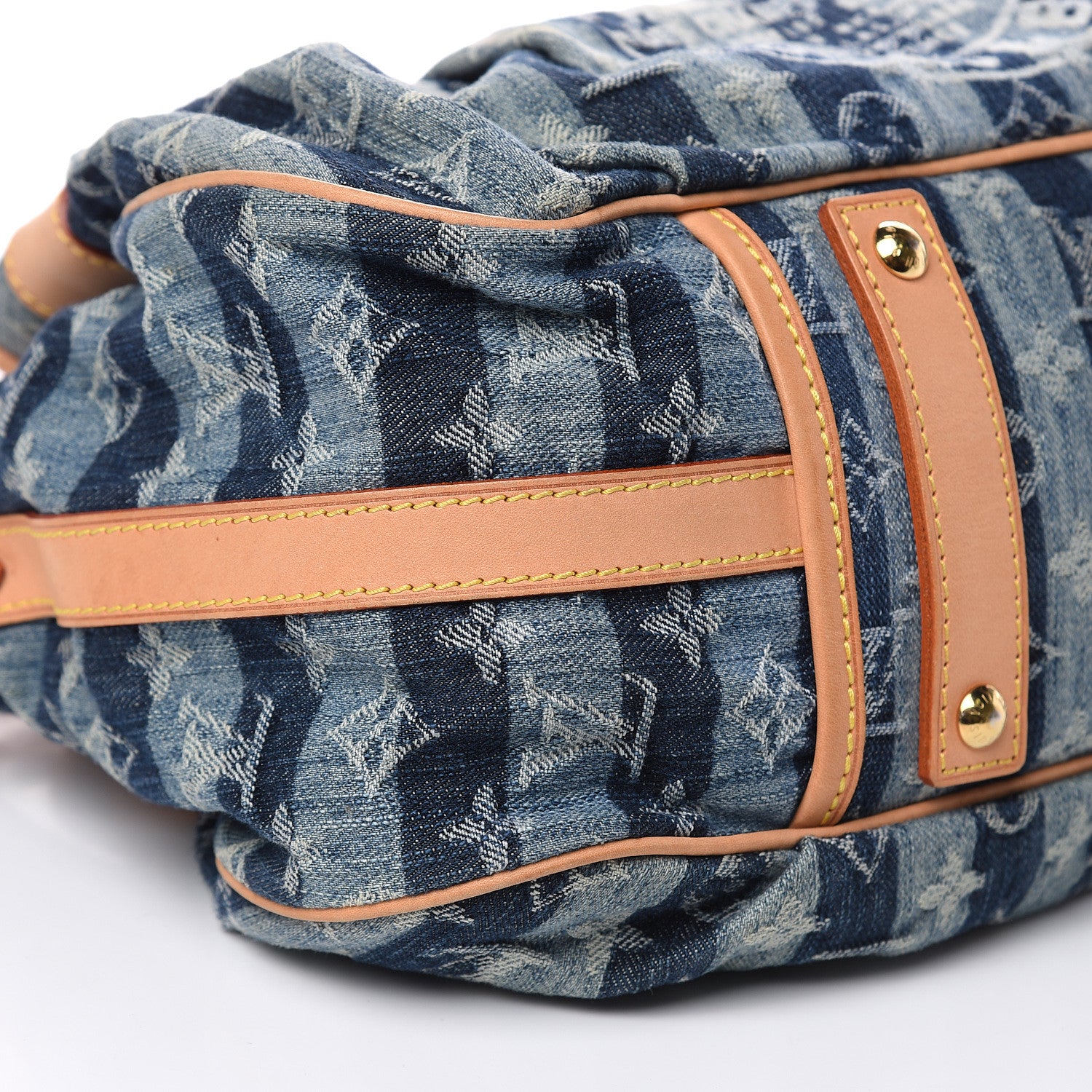 Louis Vuitton Denim Raye Porte Epaule MM 8 of 15