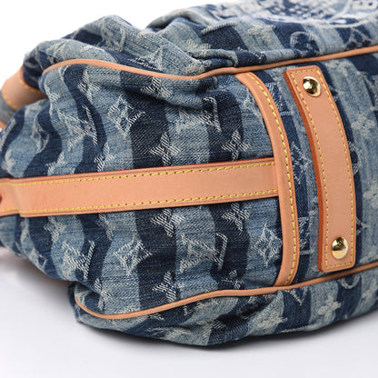 Louis Vuitton Denim Raye Porte Epaule MM 8 of 15