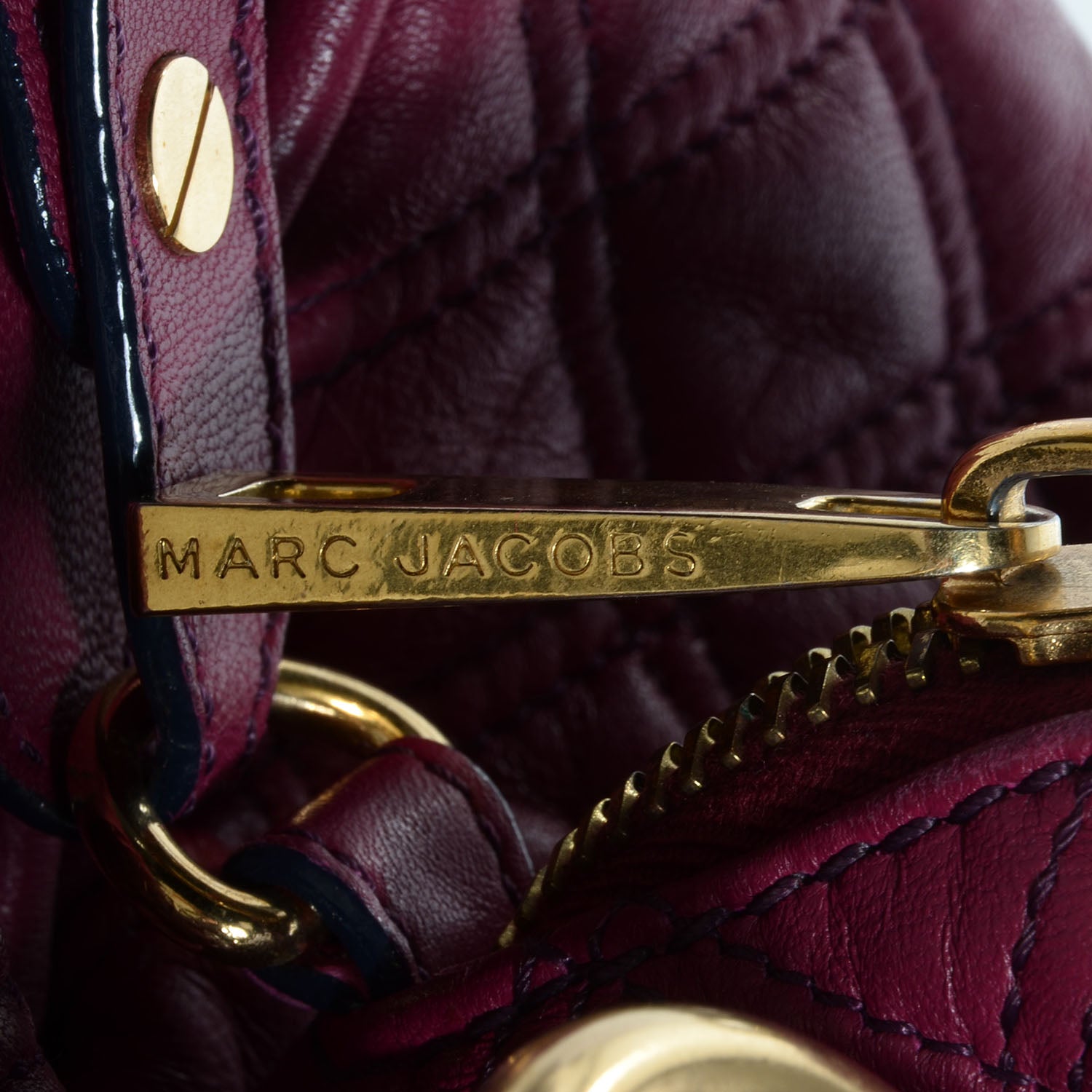 Marc Jacobs Leather Quilted Cecilia Violet 9 of 9