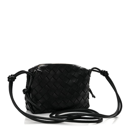 Bottega Veneta Nappa Intrecciato Mini Loop Camera Bag Black 3 of 12