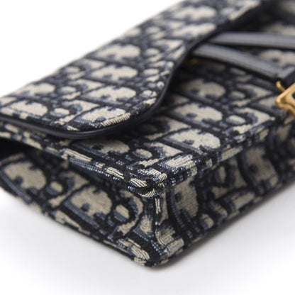 Christian Dior Oblique Saddle Belt Bag Blue 6 of 10