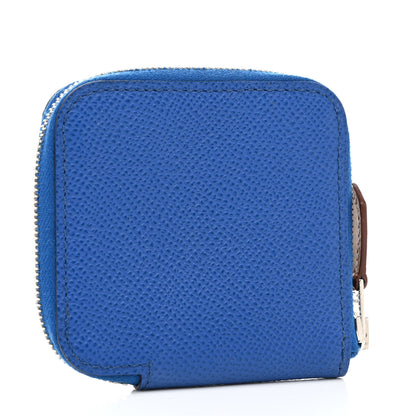 Hermes Epsom Silk'In Coin Purse Bleu Brighton 3 of 8