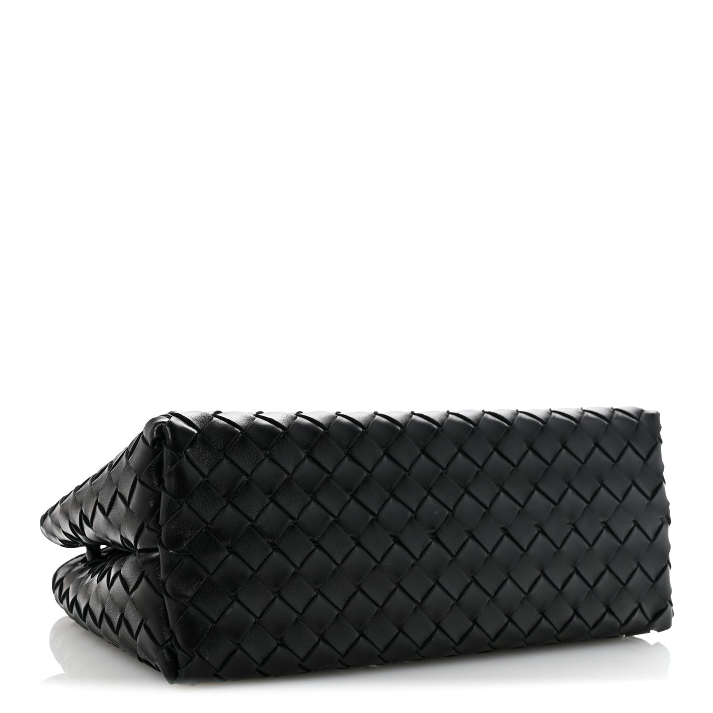 Nappa Intrecciato Small East West Andiamo Shoulder Bag Black