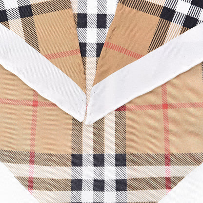 Burberry Silk House Check Triangle Scarf White 3 of 5