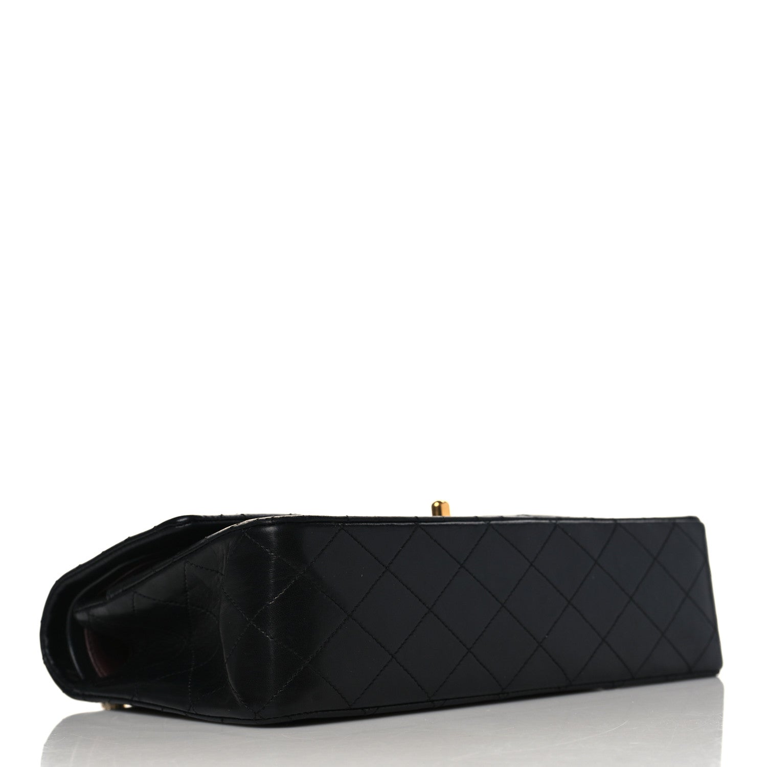 Chanel Lambskin Quilted Medium Double Flap Black 4 of 9