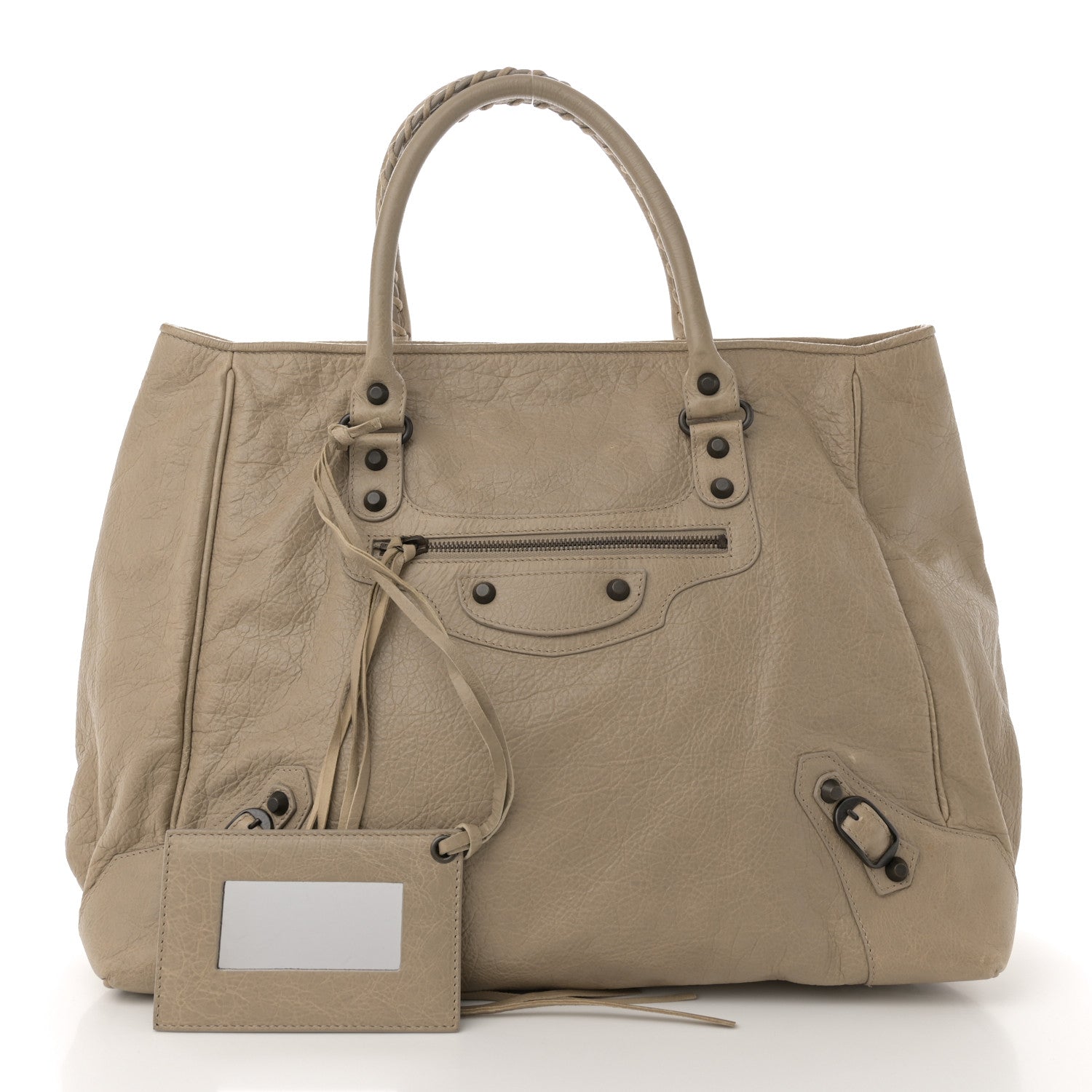 Balenciaga Agneau Classic Hardware Large Sunday Tote Latte Beige 3 of 14