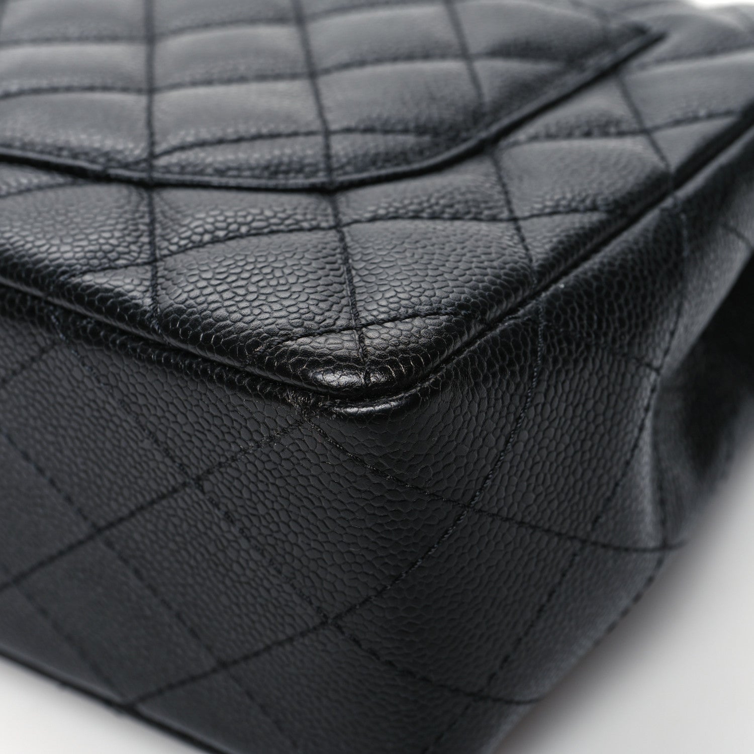 Chanel Caviar Quilted Jumbo Single Flap Black 12 of 12