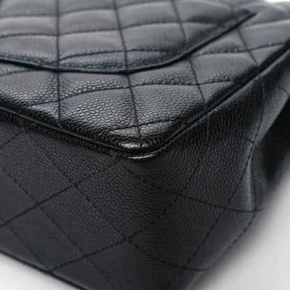 Chanel Caviar Quilted Jumbo Single Flap Black 12 of 12