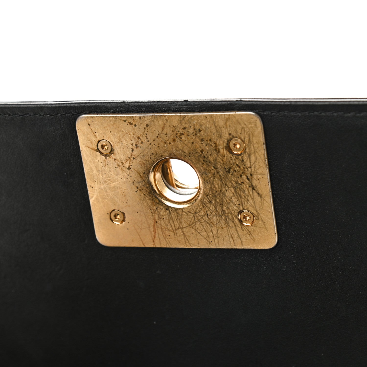 Chanel Calfskin Medium Boy Logo Top Handle Flap Black 9 of 16
