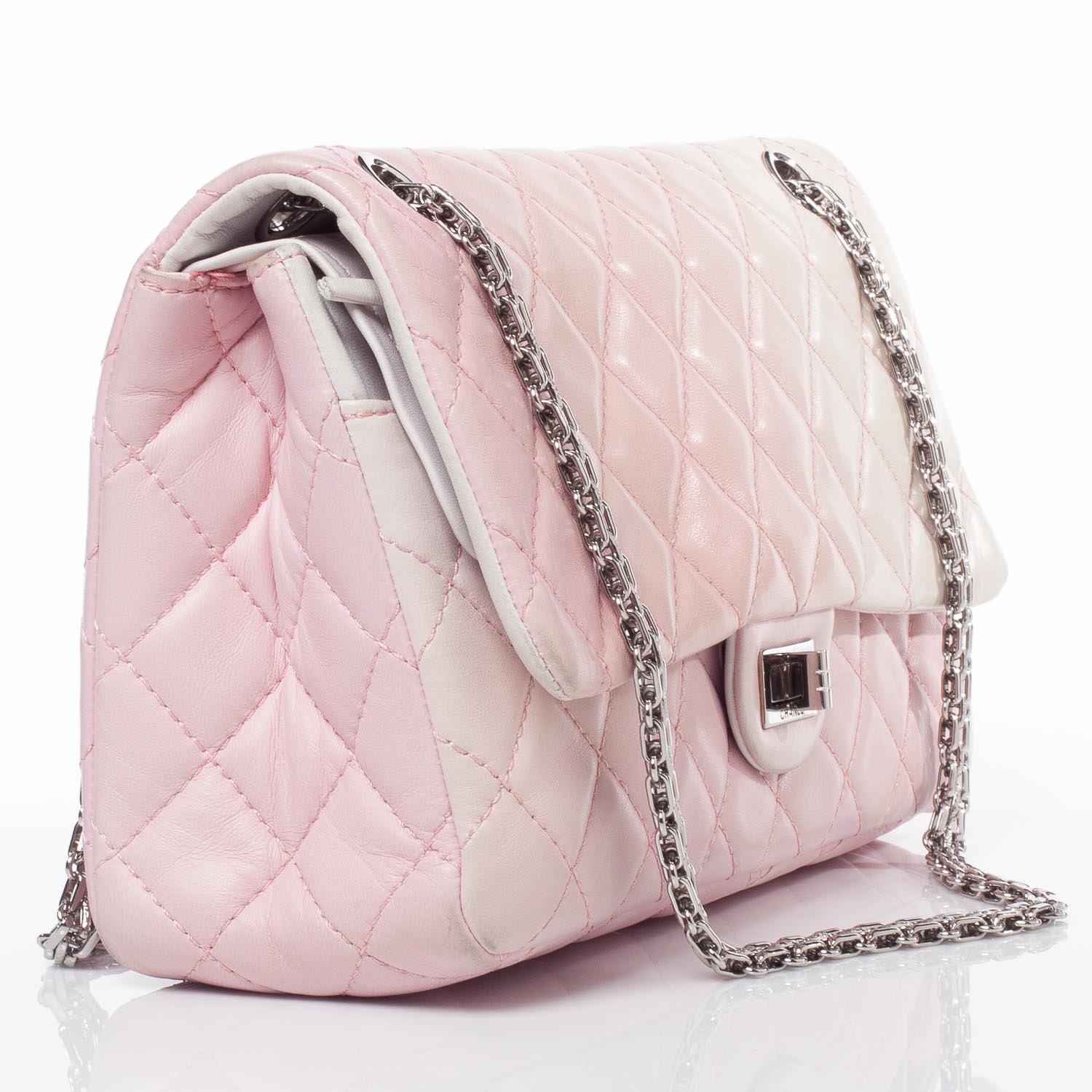 Chanel Lambskin 2.55 Reissue 226 Pink Degrade 3 of 8
