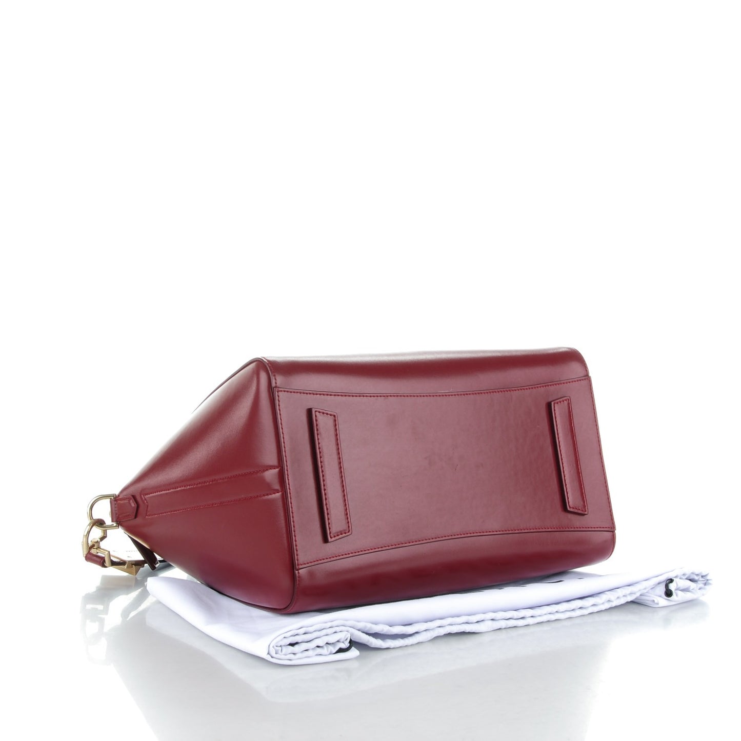 Shiny Lord Calfskin Medium Antigona Burgundy