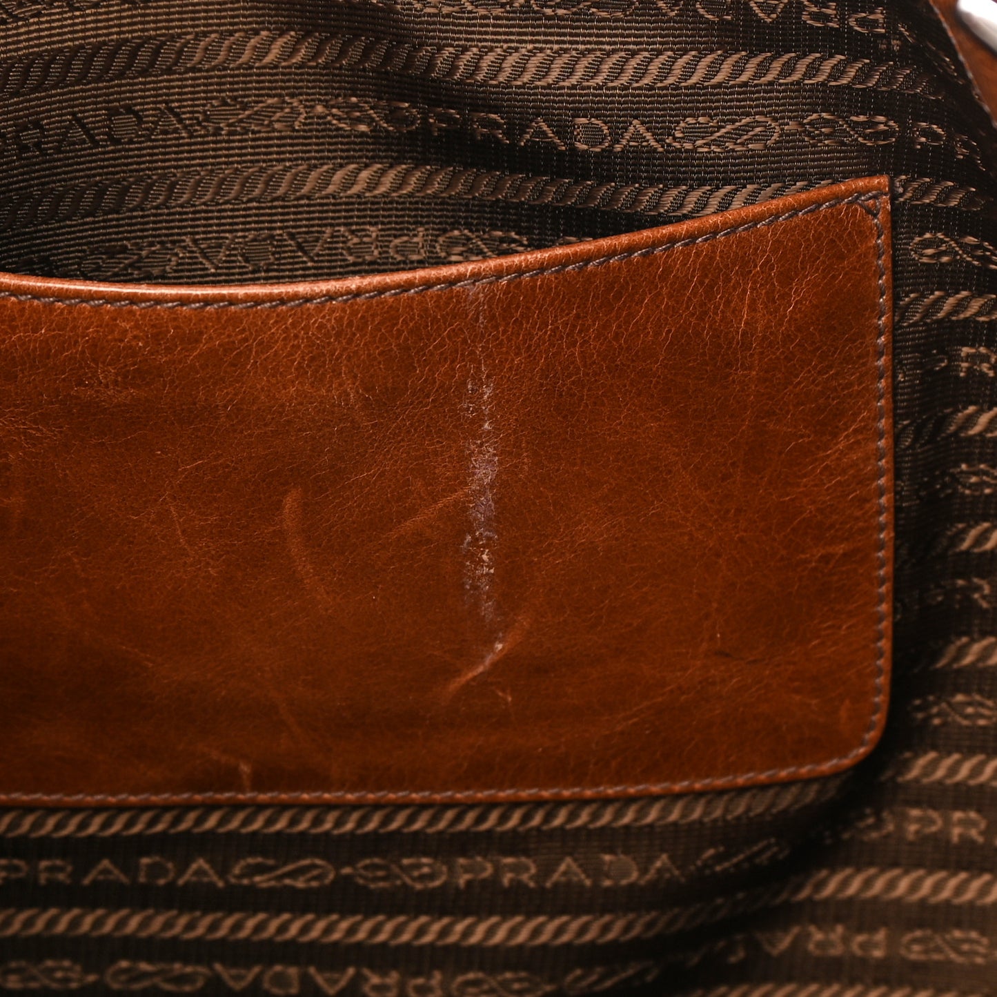 Vitello Shine Tote Palissandro