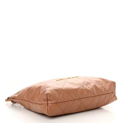 Chanel Shiny Calfskin Quilted Chanel 22 Camel 4 of 10