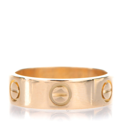 Cartier 18K Yellow Gold 5.5mm LOVE Ring 53 6.5 1 of 4