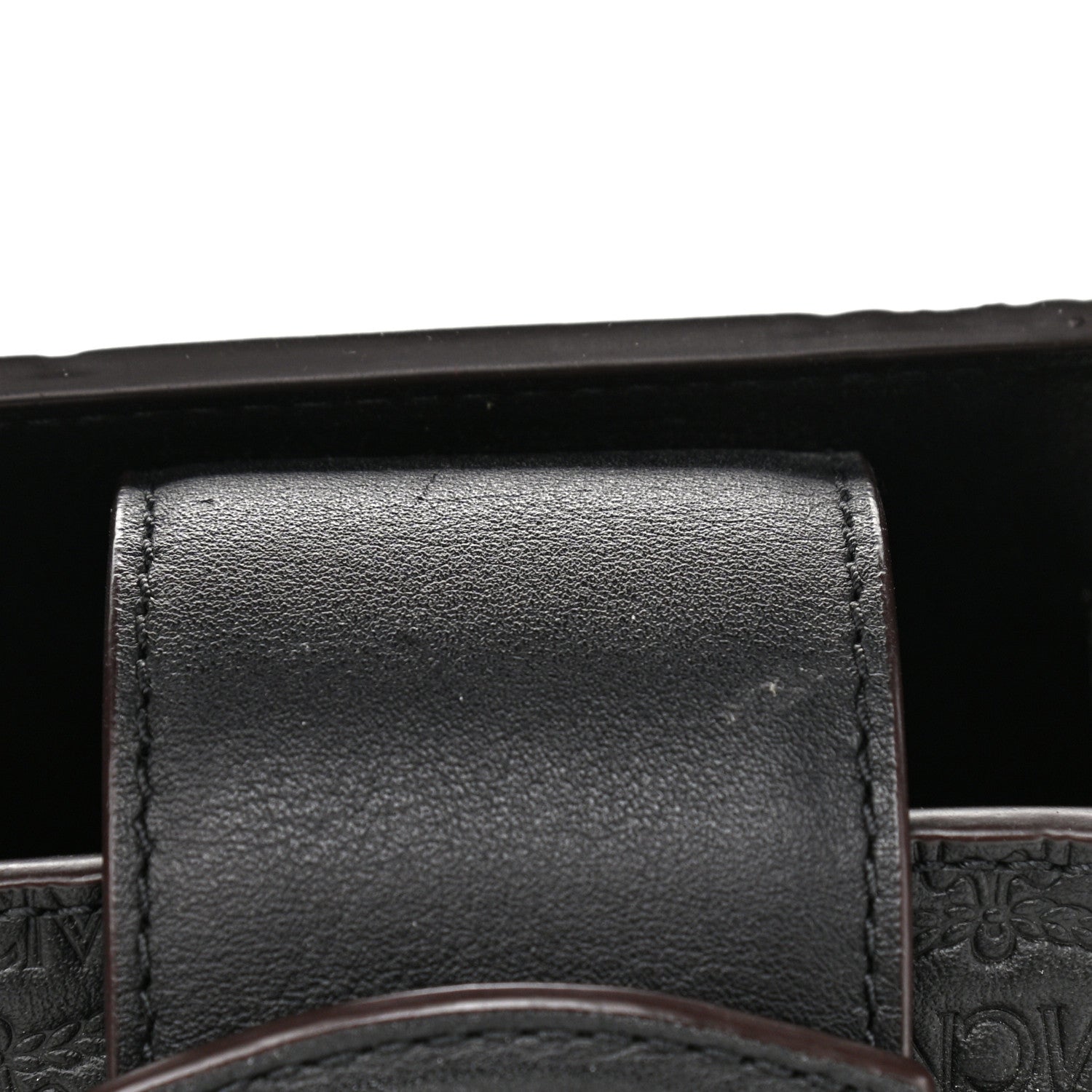 MCM Calfskin Ottomar Monogram Medium Essential Tote Black 14 of 14