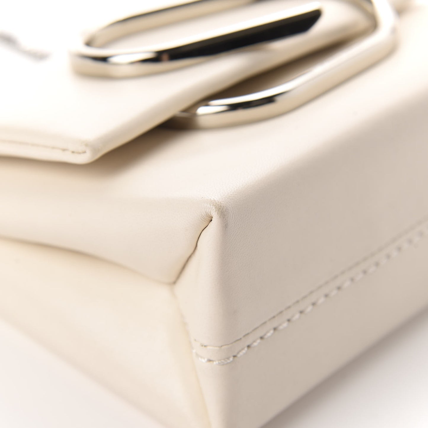 3.1 Calfskin Alix Soft Flap Clutch White