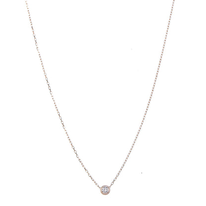 Cartier 18K Pink Gold Diamond LM D'Amour Pendant Necklace 1 of 7