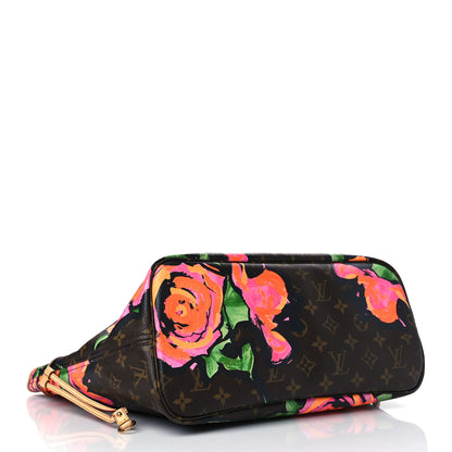 Louis Vuitton Monogram Roses Neverfull MM 4 of 6