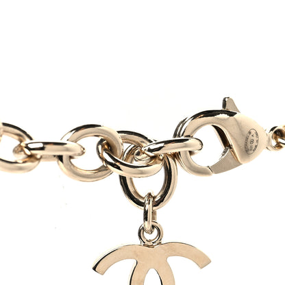 Chanel Pearl Crystal CC Airpods Necklace Gold 4 of 5