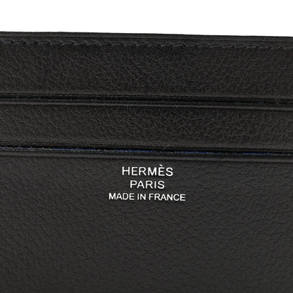 Hermes Evercolor Citizen Twill Card Case Black 6 of 8